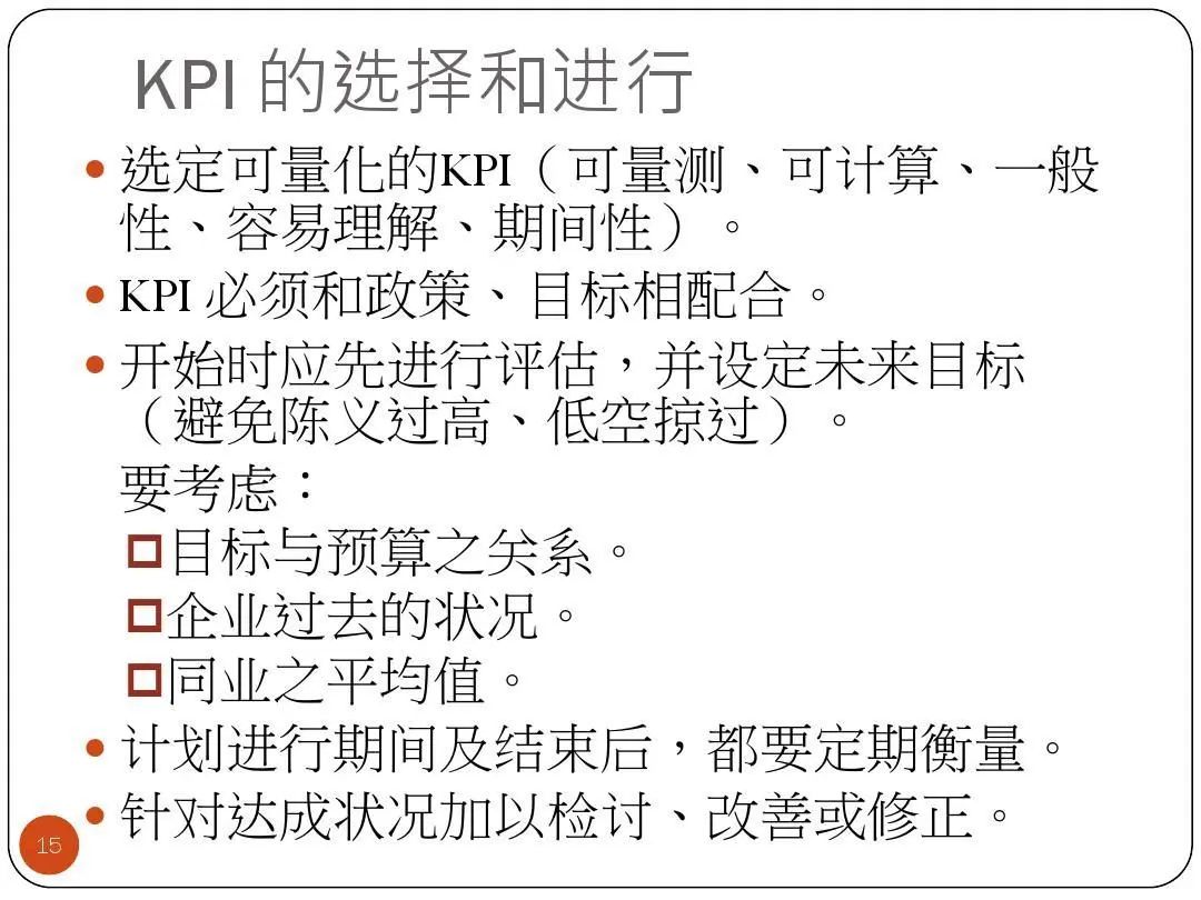 ISO9001質(zhì)量目標及KPI指標分解