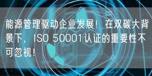 能源管理驅(qū)動企業(yè)發(fā)展！在雙碳大背景下，ISO 50001認(rèn)證的重要性不可忽視！(6)